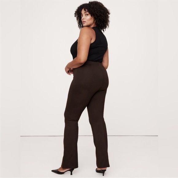 NWT! Banana Republic Ganache Brown Flare Everywhere Ponte Pant - Multiple 💜 - Picture 6 of 8